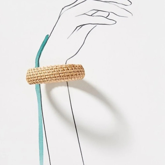 Anthropologie Wicker Bangle Bracelet - Picture 2 of 3